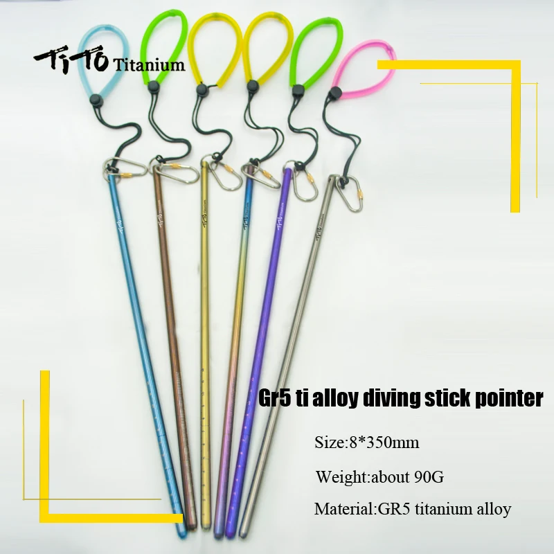 Высокое качество титановый подводный погружение с аквалангом Тито 350 мм сплав