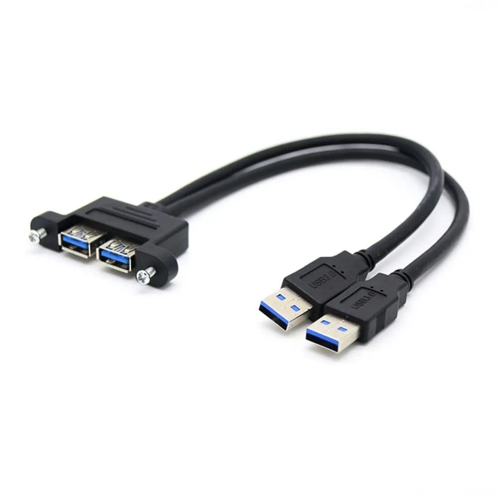 Горячая Распродажа Удлинительный Кабель USB 3 0 с разъемом папа на два разъема мама