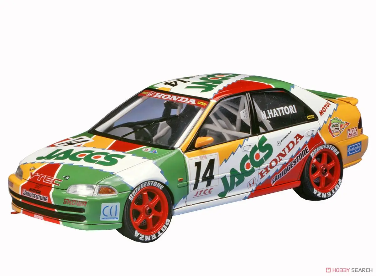 1/24 Сборная модель автомобиля JTCC Jaccs Civic 20296 | Игрушки и хобби