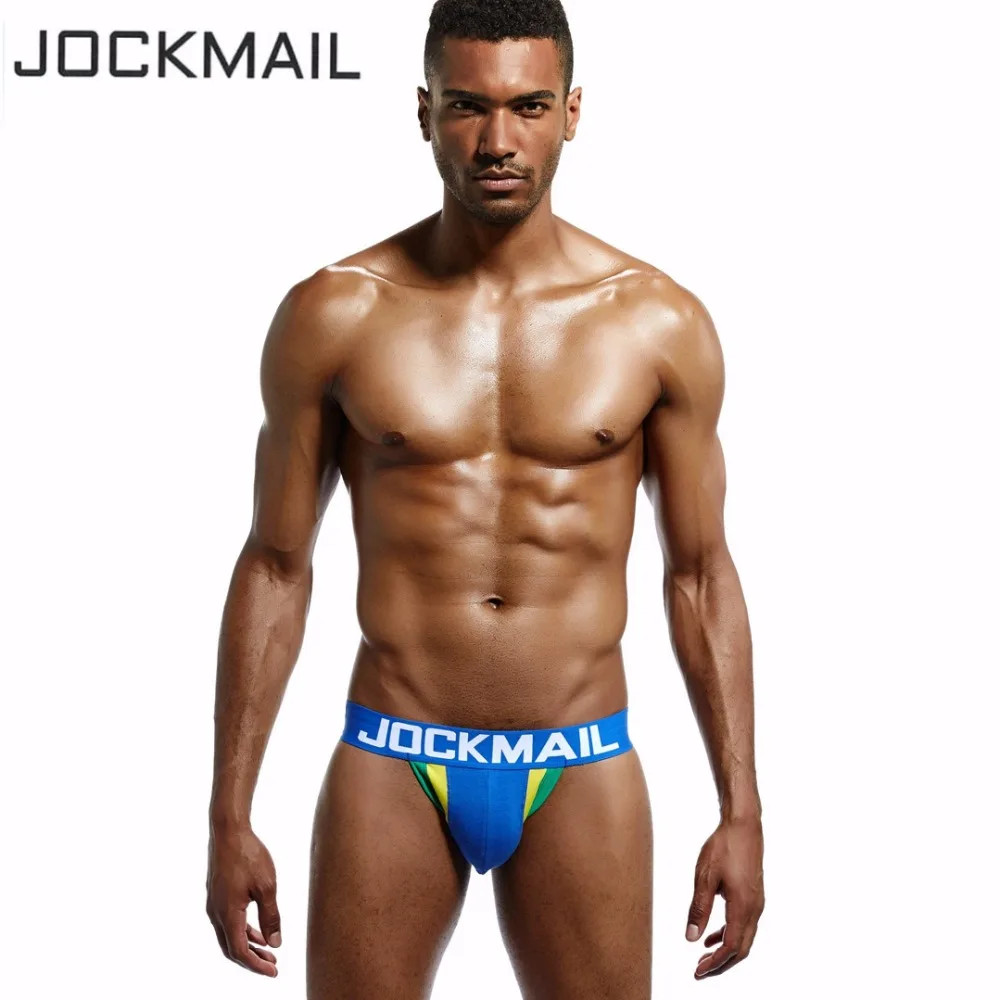 JOCKMAIL Brand Mens Jock Straps Briefs Underwear Bikini Cotton Men Jockstraps Gay Penis Pouch Thong G Strings Backless Buttocks |
