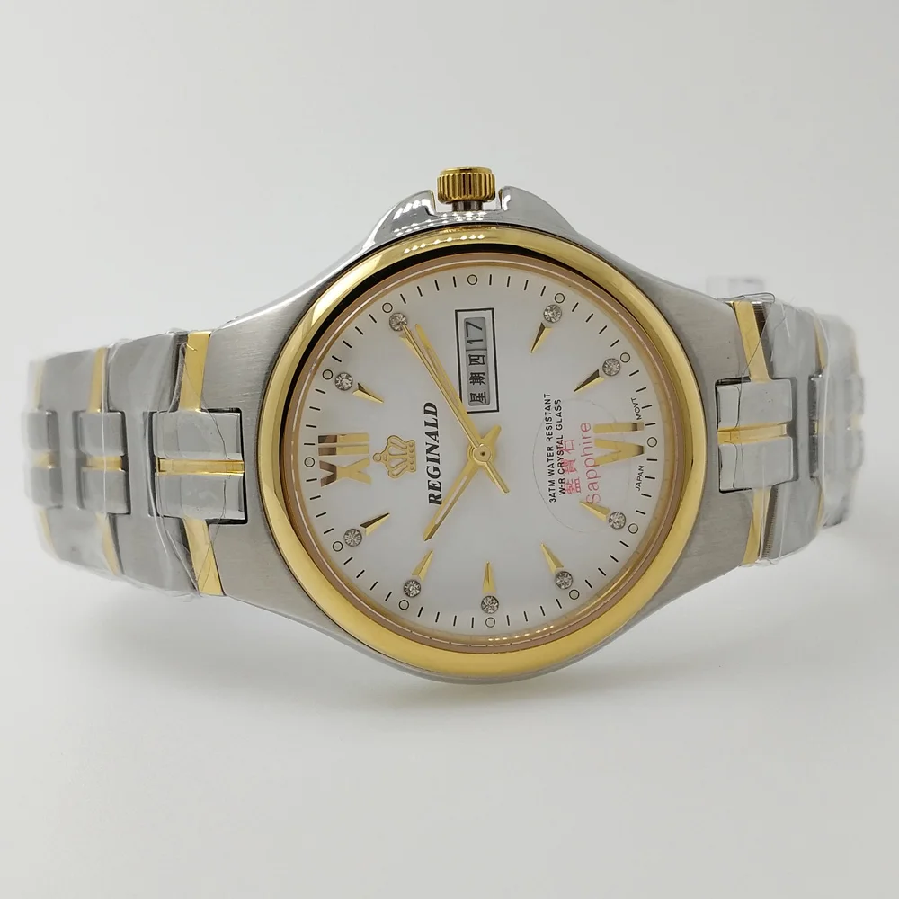 2016 Популярные Бренди Мужчины Часы Сапфировое Стекло SS группа Бизнес Нержавеющей