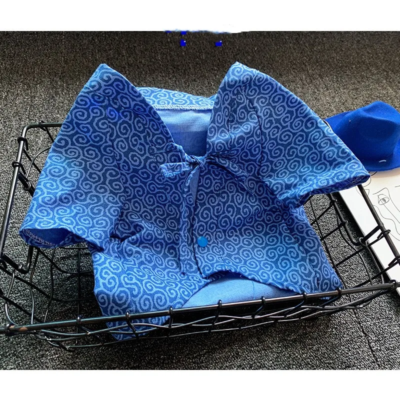 Fashion Japan Kimono Shirt for Dogs Puppy Shirt Shiba Inu Summer T-shirt Pet Dog Clothes Bulldog Pets Clothing Costume GZC11