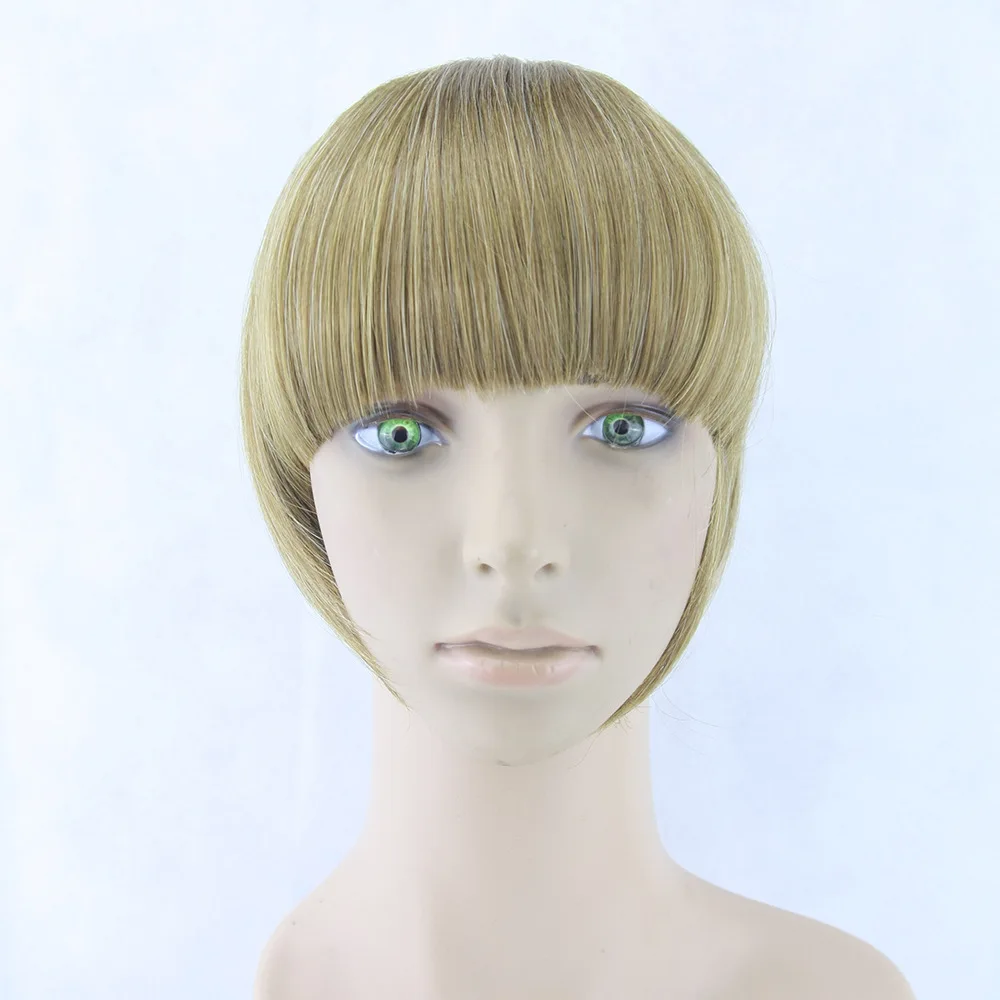 Женская мода Толстый Натуральных Волос Тупые Удары с Band Черный/Коричневый 45 г