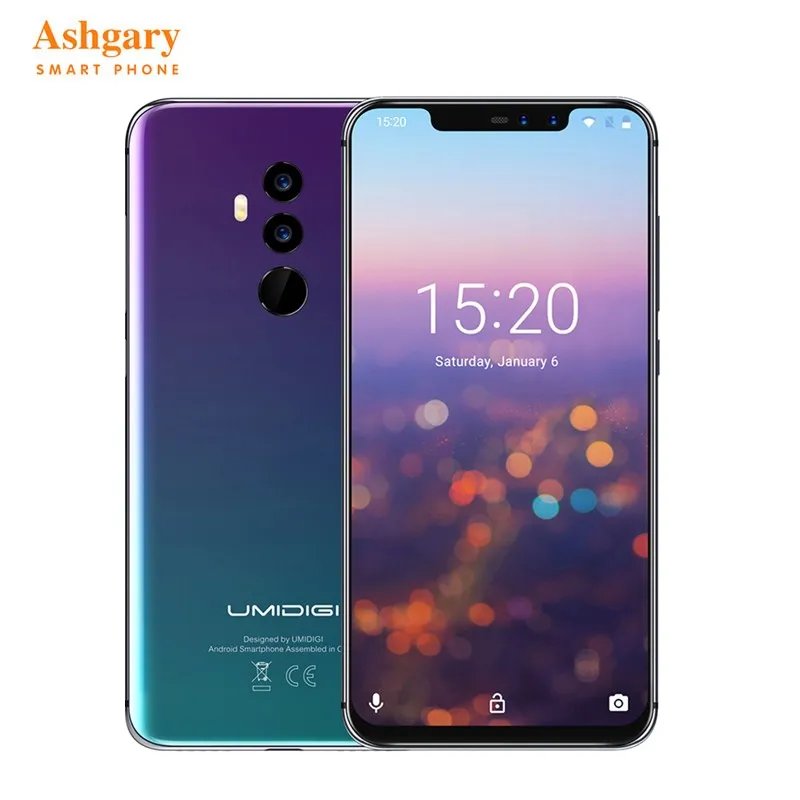 Смартфон UMIDIGI Z2 4G Android 8 1 Phablet 6 2 &quotMTK6763 Восьмиядерный 0 ГГц ГБ ОЗУ 64 Гб ПЗУ 16.0MP + 8.0MP