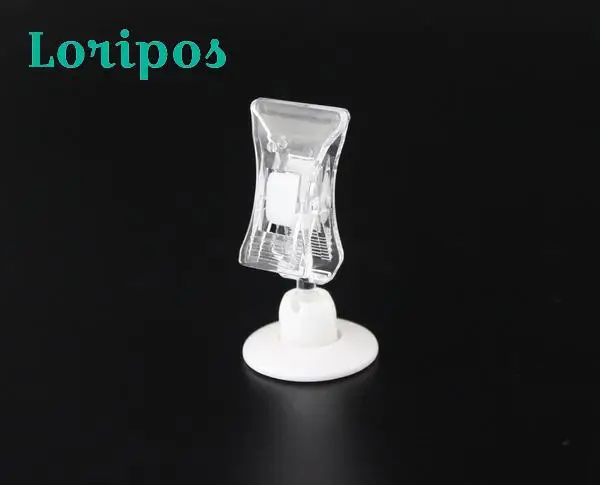 

Sticky Sign Clip Plastic POP Clip Label Holder Snap Name Card Display Retailing Merchandise Promotion Price Tag Clip Card Clamp