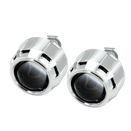 lens with shrouds 2,5 дюйма мини линзы проектора bi xenon и кожухи маска с 55 Вт ксеноновый комплект переменного тока для H1 H4 H7 модель автомобиля модифицированный комплект для сборки автомобиля - Цвет: lens with shrouds