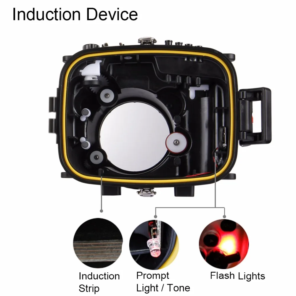 PULUZ 40 м подводный глубина Дайвинг чехол для sony A7 A6300 A6000 Canon G7 X Mark II Panasonic Водонепроницаемый купол для GoPro