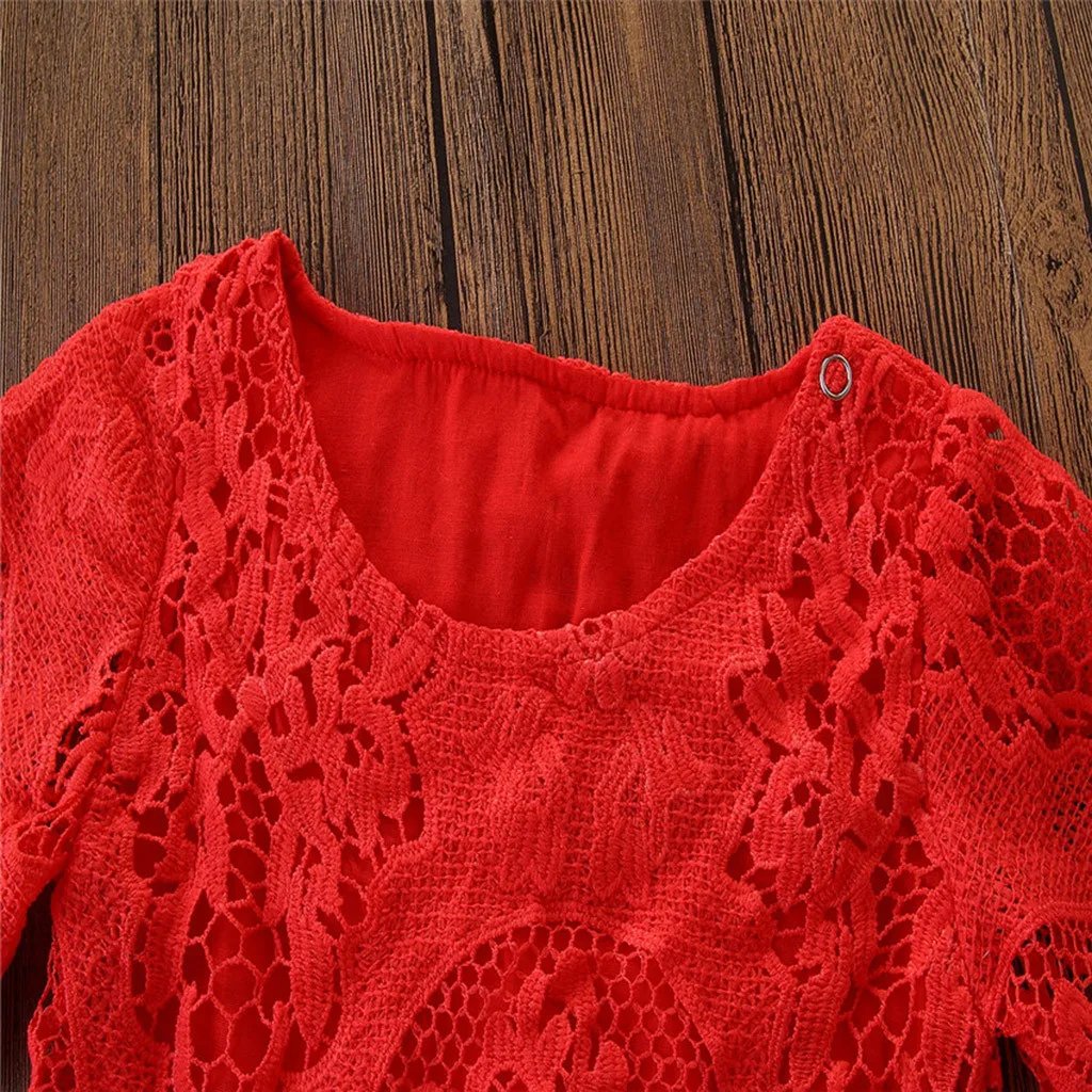 newborn body Kids Baby Girls Romper Summer Flower Lace Half Sleeve Romper Sunsuit Outfit One-pieces aunt baby clothes Playsuit