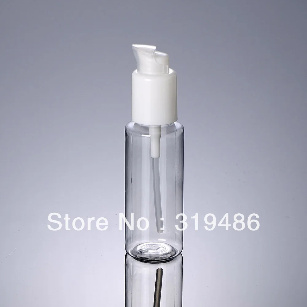

300pcs/lot Newest Capacity 50ml PET Transparent Bottle with Press Pump For Lotion Cosmetic Packaging FTD18