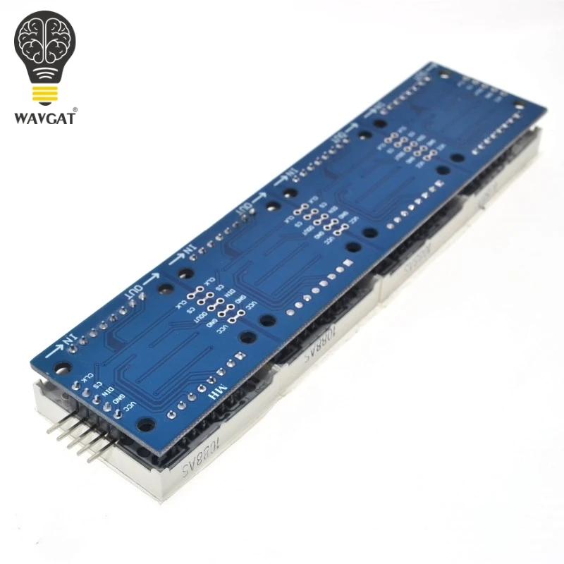 MAX7219 матричный модуль для Arduino микроконтроллер 4 в одном дисплее с 5P линии красный зеленый синий
