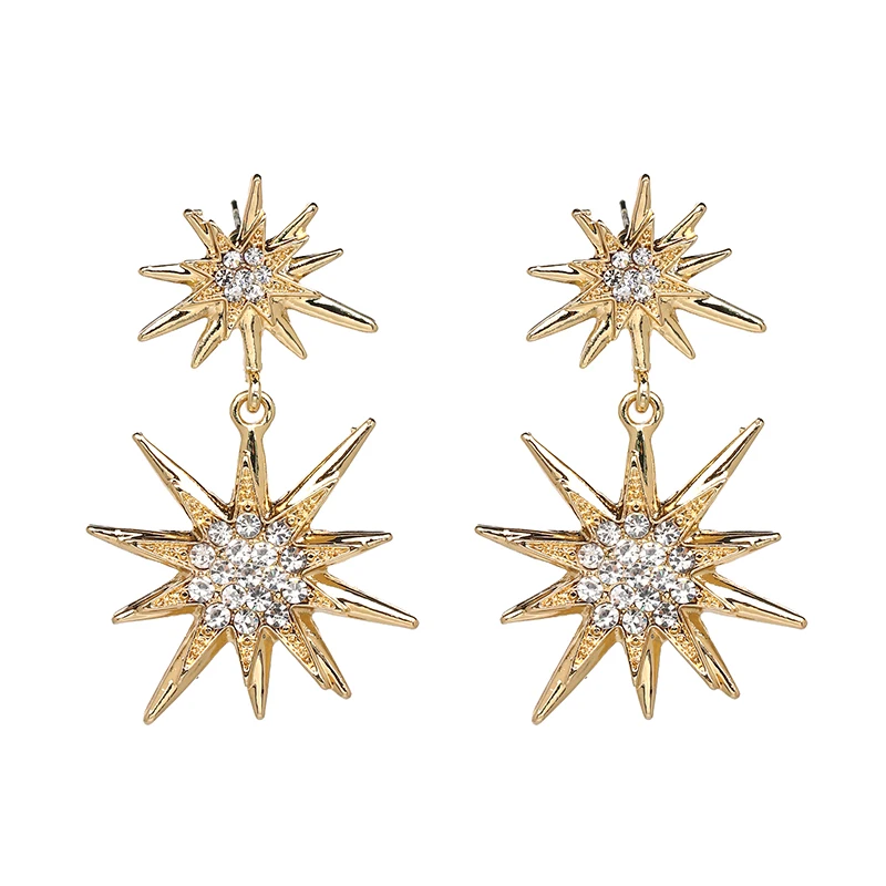 Роскошные свадебные ювелирные изделия Висячие серьги для женщин Bijoux горячие