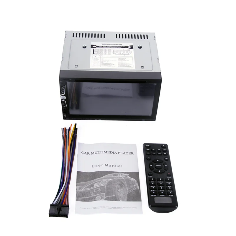 2 Din 6 95 дюймов 1080P сенсорный экран автомобильный аудио стерео dvd плеер видео Bluetooth