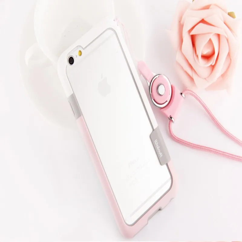 Для Apple iPhone 6S 6plus чехол S CH новая модель Wolnutt Мягкий ТПУ + пластиковый с ремешком|lanyard