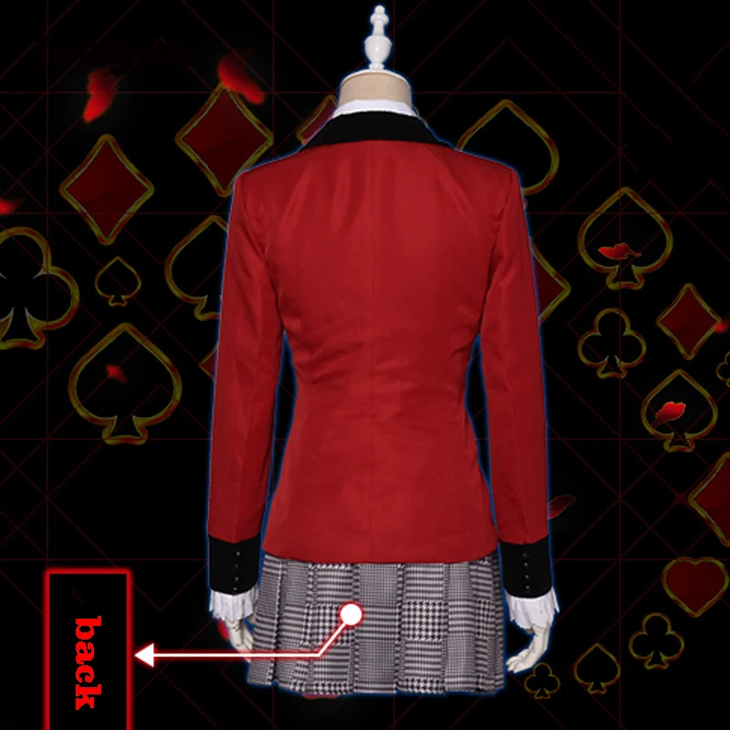 Аниме Kakegurui Костюмы для косплея Kirari Momobami школьная форма JK Sailor Mavy футболка с