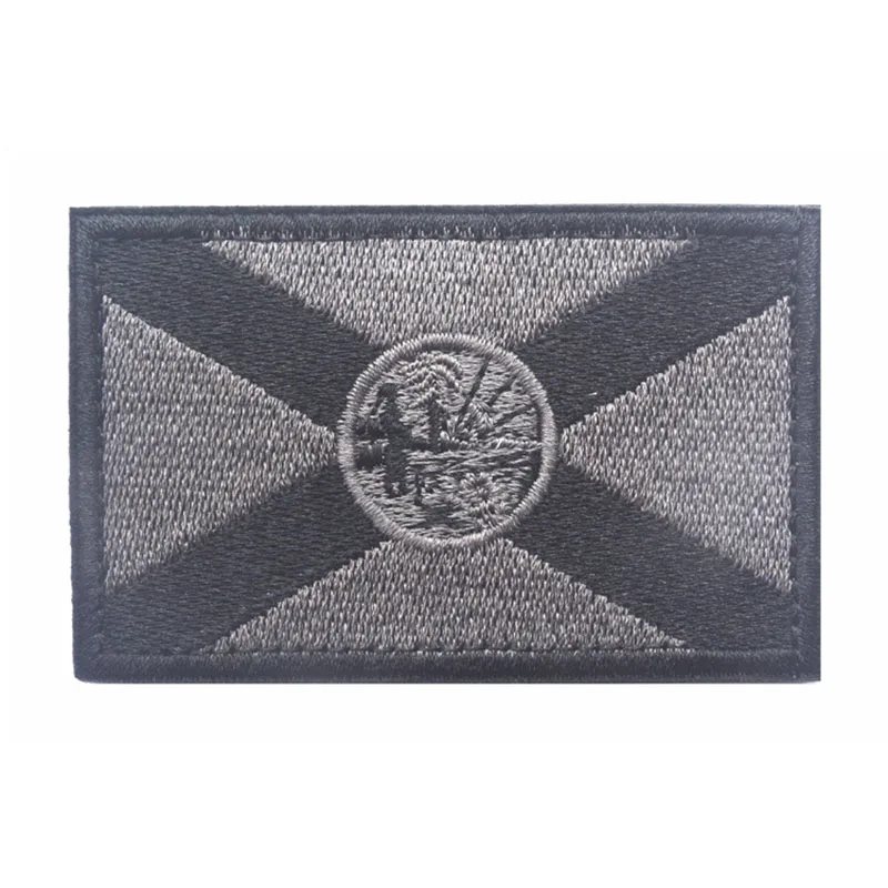 Женский джинсовый рюкзак с нашивкой на липучке вышитая аппликация 7 6*5 см новинка