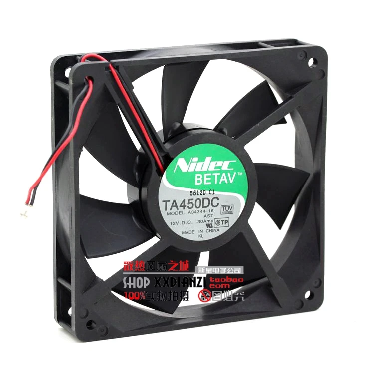 

NEW NIDEC TA450DC A34344-16 12025 12V 0.30A cooling fan