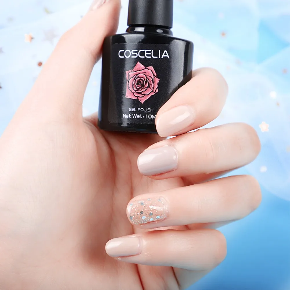 COSCELIA 10 мл 80 цветов Гель-лак для маникюра отмачиваемый УФ-гель для ногтей без вытирания Гель-лак для ногтей