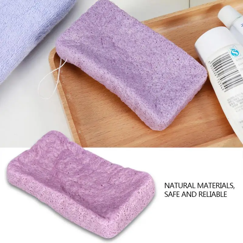 Purple Спонж для мытья тела Konjac, 1 шт., органический мягкий спонж для ванны, спонж для умывания, средства для ухода за кожей, спонж для мытья лица - Цвет: Purple