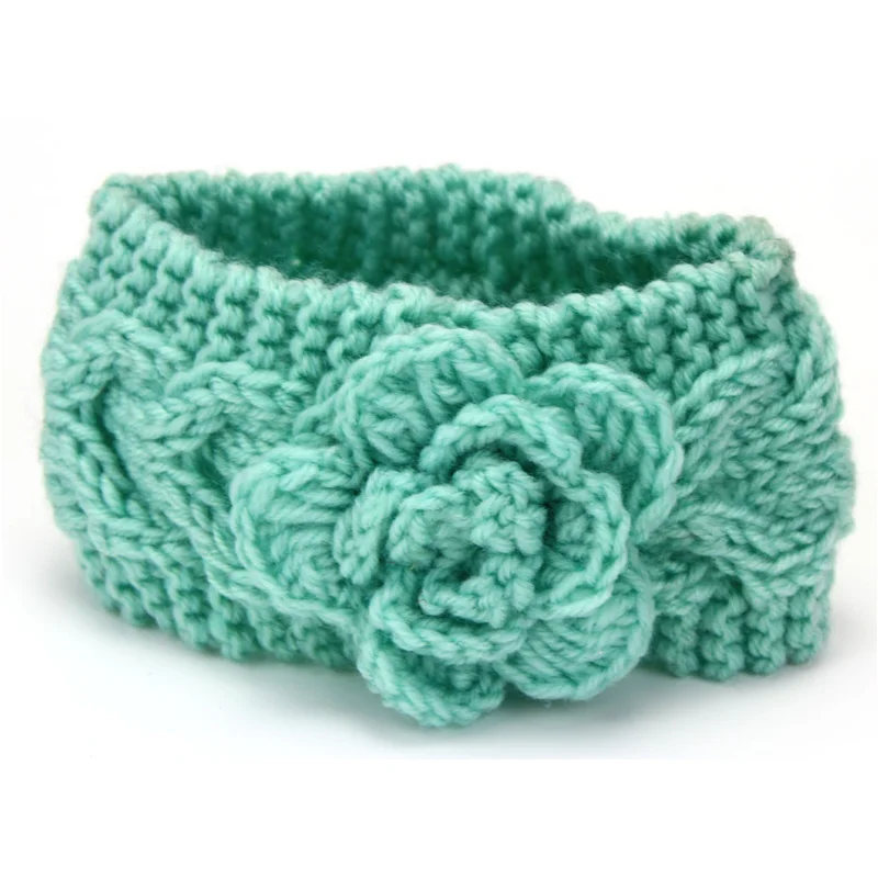 Big Flower Head Wrap Crochet Headband Child Cotton Camellia Kids Toddlers Soft Hair Accessories Drop Shipping |