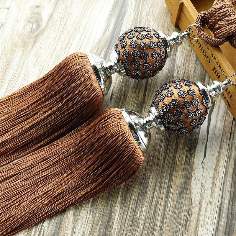 European Modern Curtains Hanging Balls Belt Curtain Tieback Tassel Bandages Brushes Accessories | Дом и сад