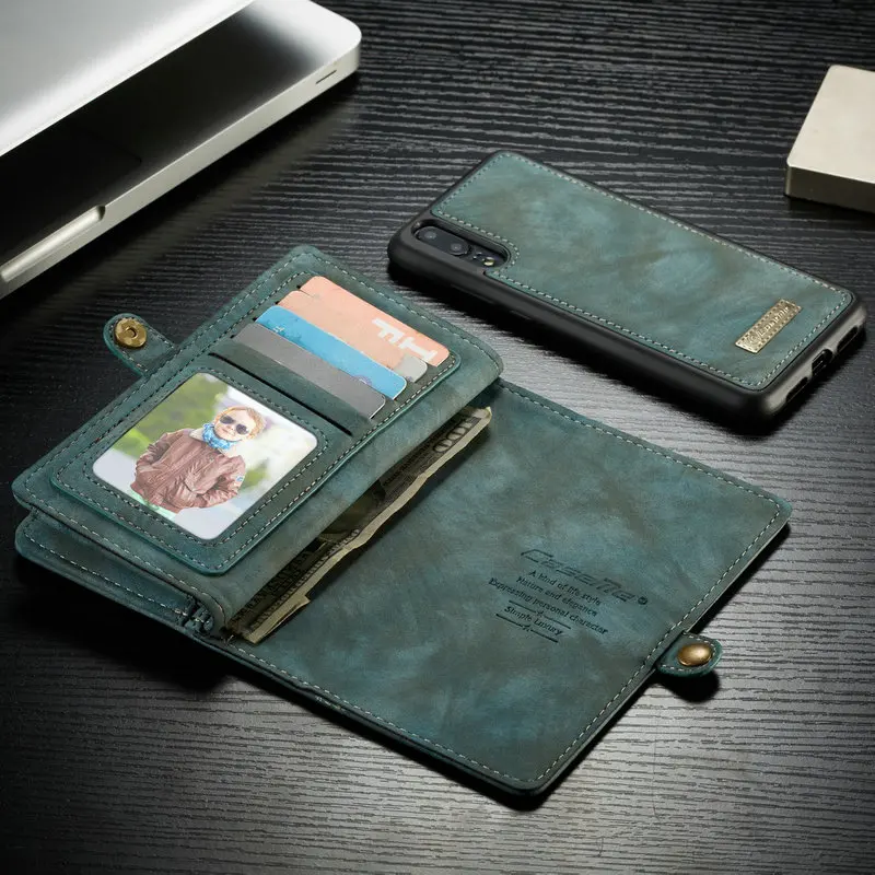 Чехол CaseMe для Huawei P30 lite Mate 20 съемный чехол-кошелек с отделениями карт Pro P20 pro