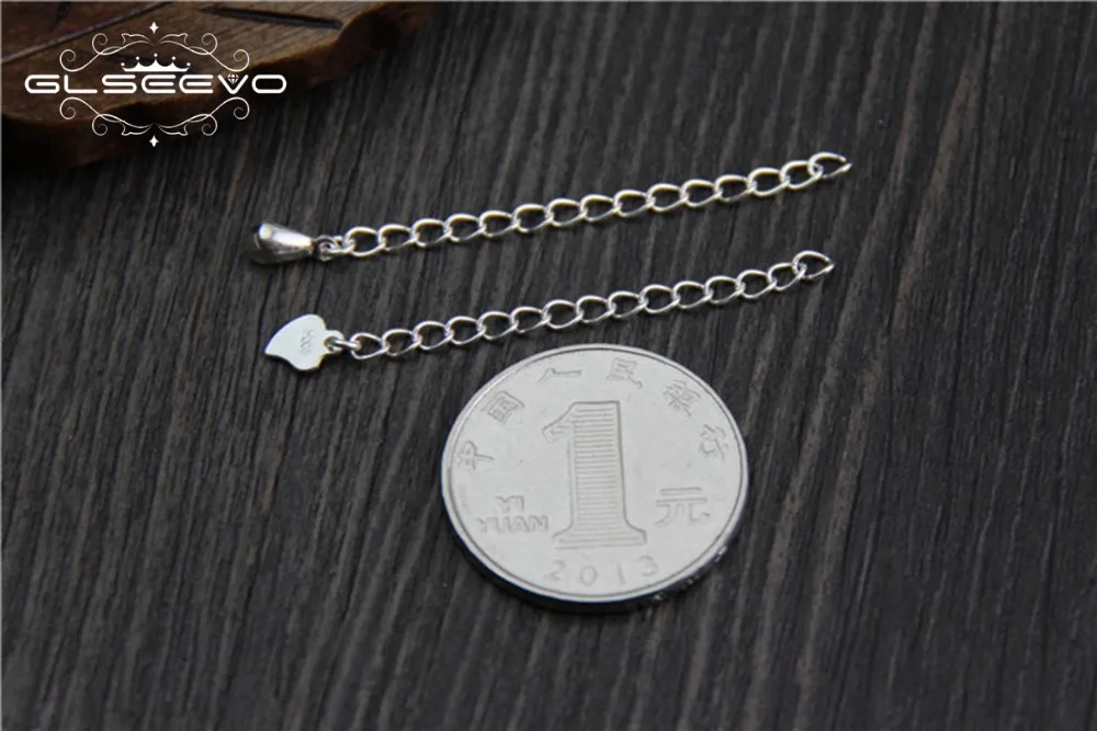 10 шт 925 стерлингового серебра Удлиняющая цепь DIY браслет ожерелье с пряжкой
