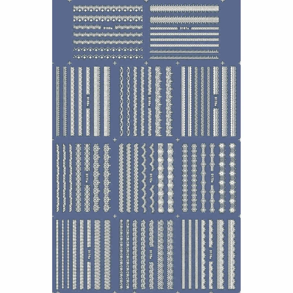11 упаковок/партия волнистые наклейки для ногтей|stickers water|water decal nail artwater decals |