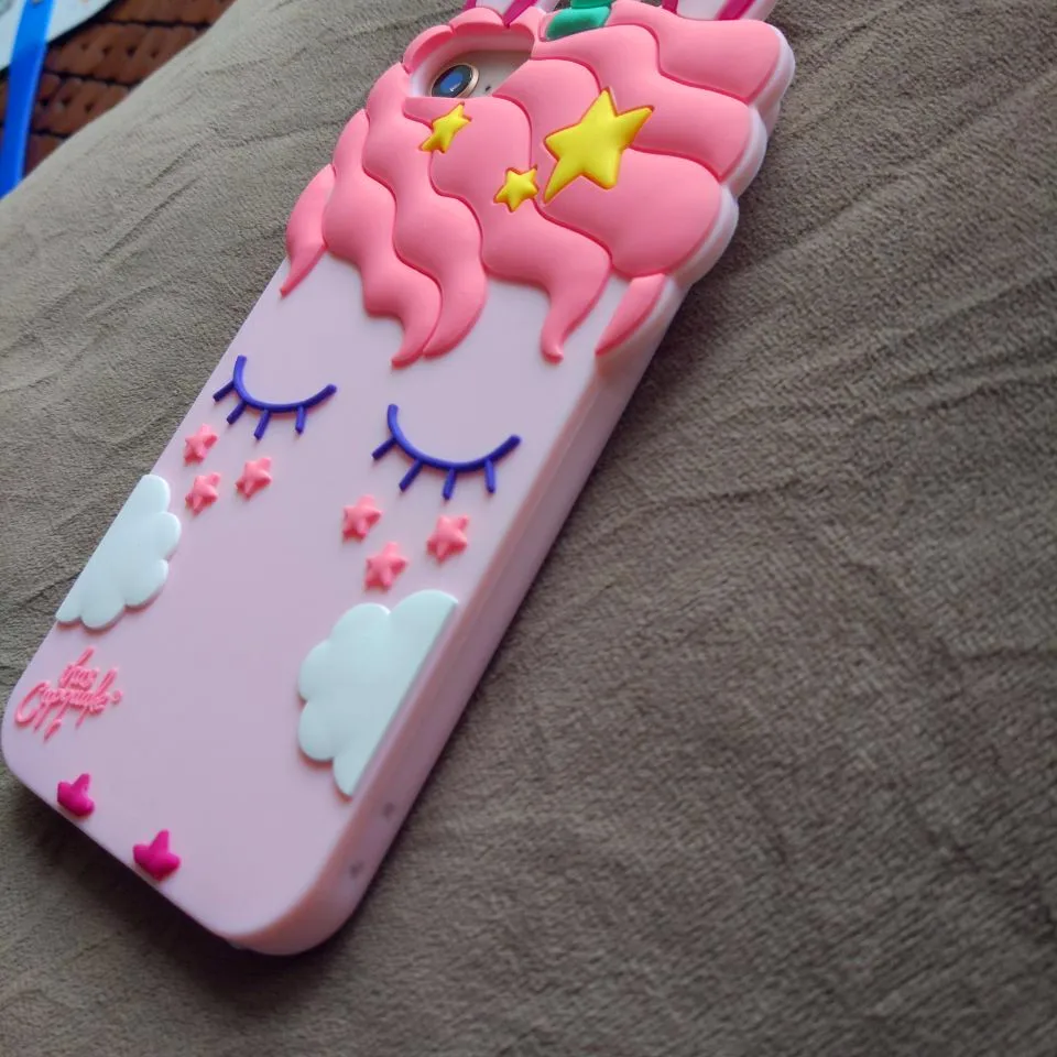 3D Fashion Cartoon Pink Unicorn Soft Silicone Case For Xiaomi Redmi 3 3S 3X 4A 4X Pro case for Note 4 4x phone |