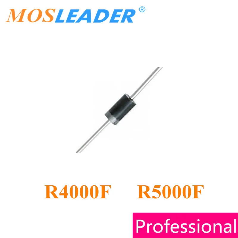 Mosleader R4000F R5000F DO15 1000PCS R4000 R5000 4000V 5000V 0.2A 200mA высокое качество|Запасные части| |