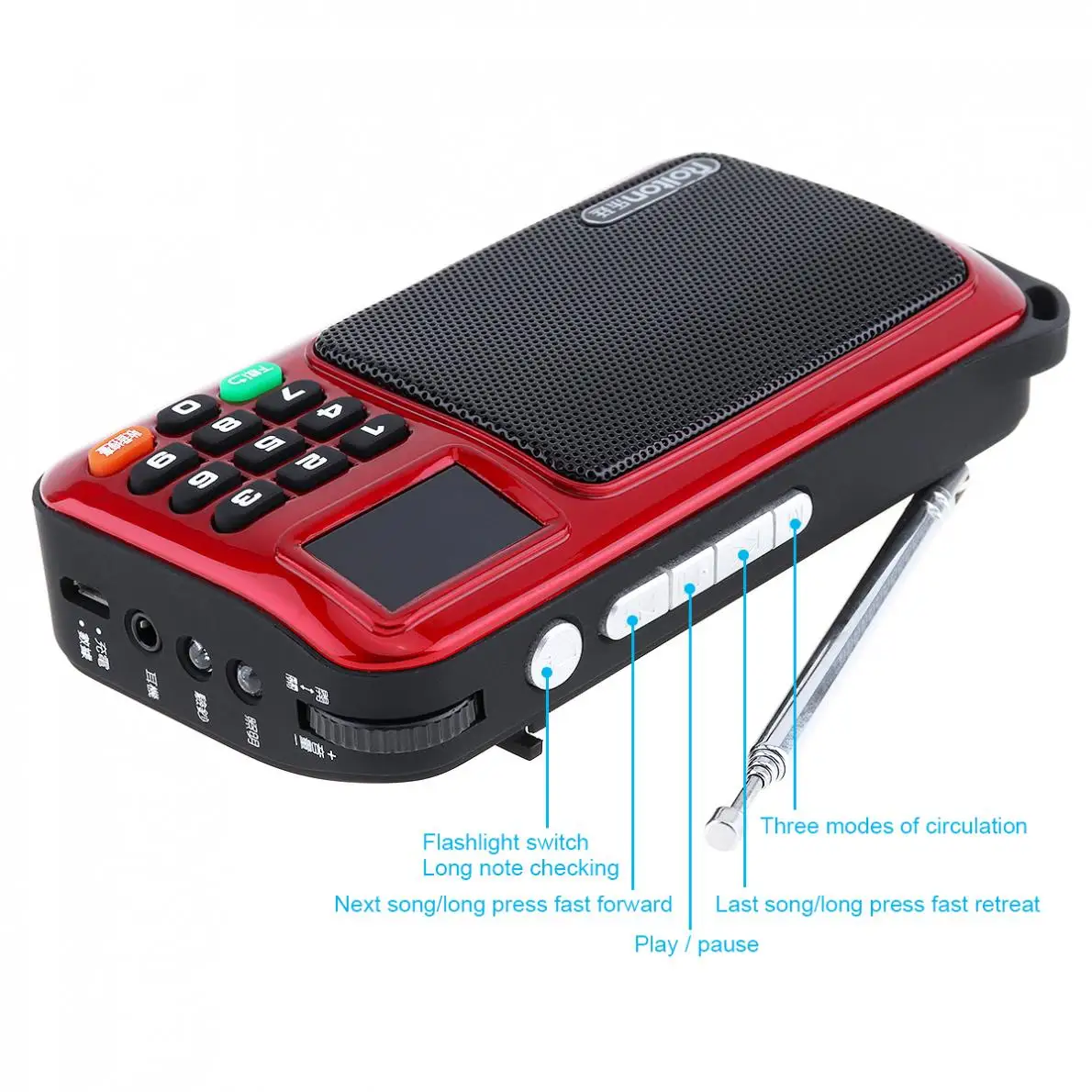 Rolton W405 Портативный TF карта радио динамик со светодиодный сабвуфер MP3 музыкальный плеер/фонарь лампа/Проверка денег для ПК/iPod/телефона