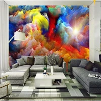 beibehang custom wall paper sky clouds backdrop for the living room ceiling fresco waterproof vinyl wallpaper papel de parede