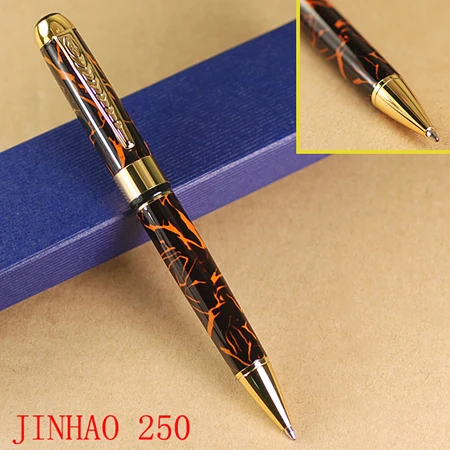 JINHAO 250 Исполнительный черный и золотой шариковая ручка|ballpoint pen|pen ballpointgolden pen |