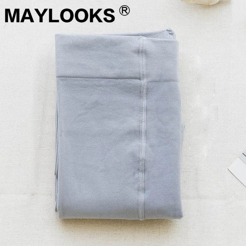 Maylooks/Новинка 280D бархатные тонкие вертикальные колготки женские весенние и