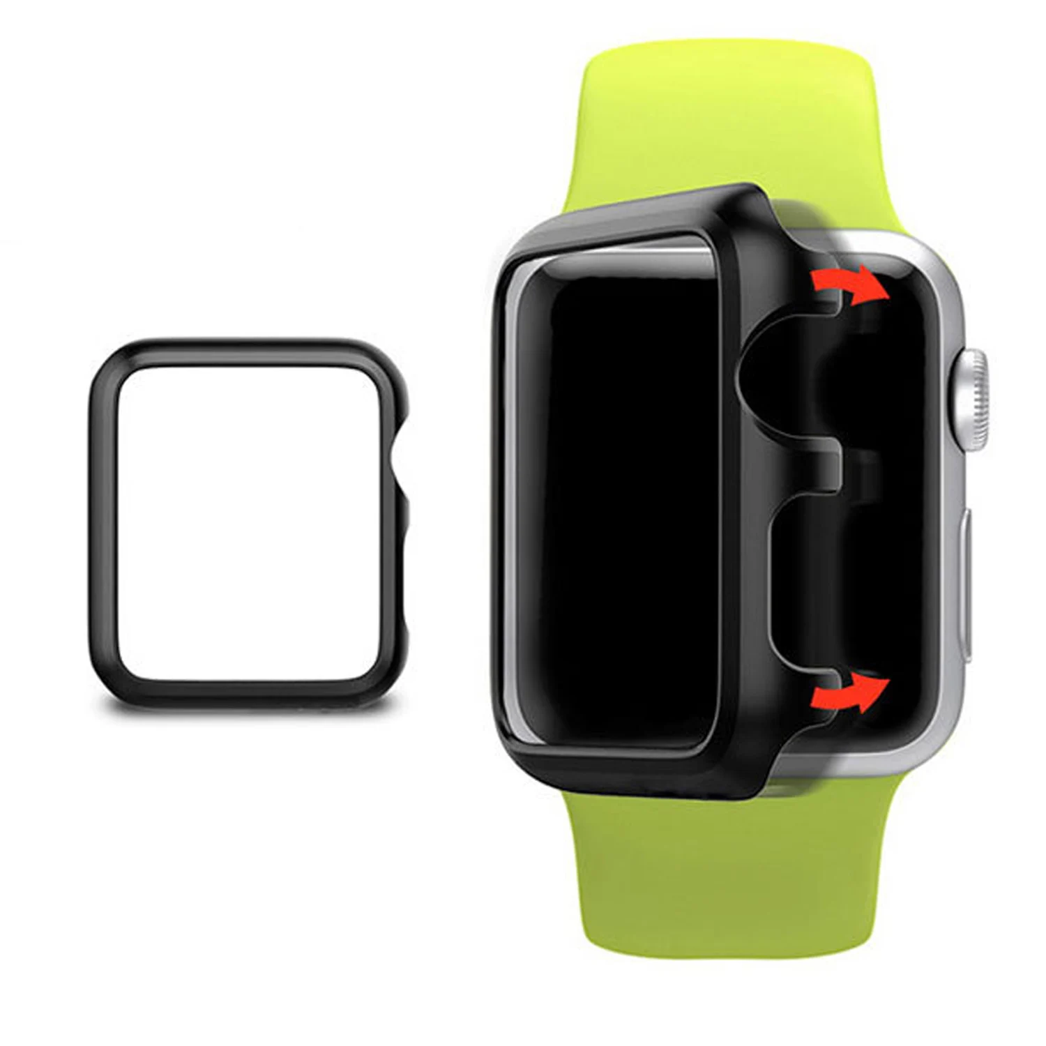 Защитная рамка Besegad из алюминиевого сплава чехол для Apple Watch iWatch Series 2 3 38 мм 42