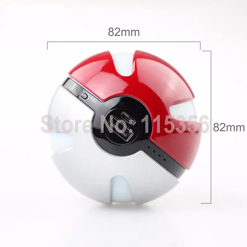 1 шт. Новое поступление: 10000 мАч Pokemon Go Ball портативное зарядное устройство Magic