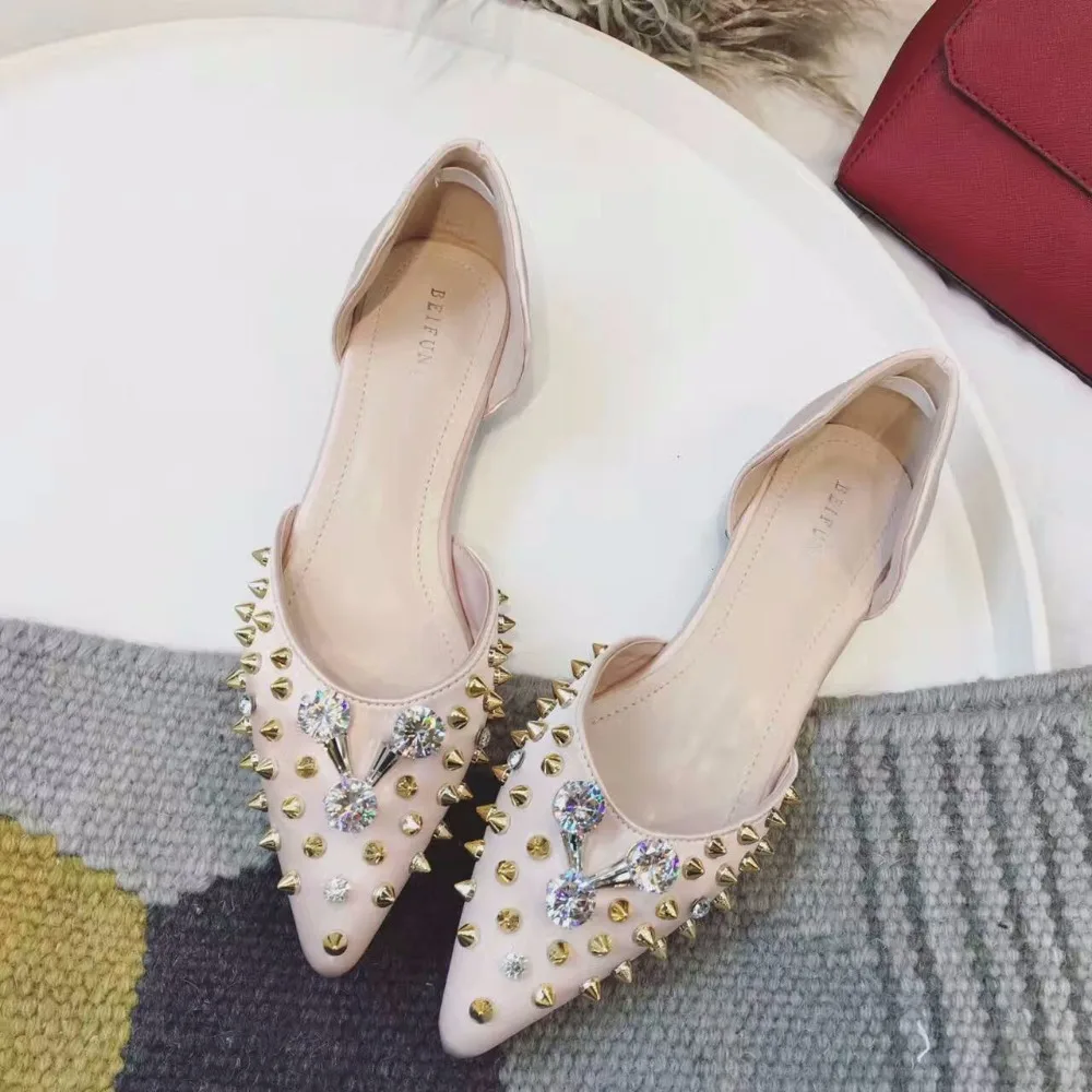 Корейский стиль фирменный дизайн женская обувь на плоской подошве пикантные