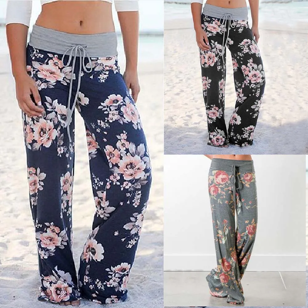 Женские стильные брюки с широкими штанинами хлопковые удобные свободные