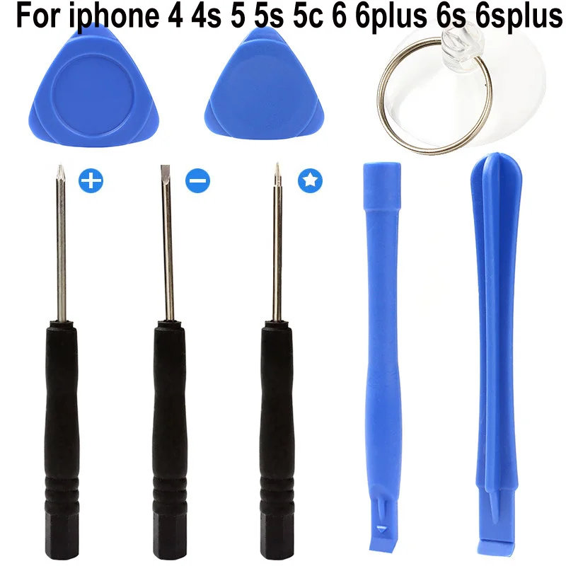 8 в 1 Набор инструментов для ремонта для iPhone 7, 7plus, 8, 8 Plus, 4 4S 5 5S 5c 6 6s плюс шуруповерт отверстие Набор
