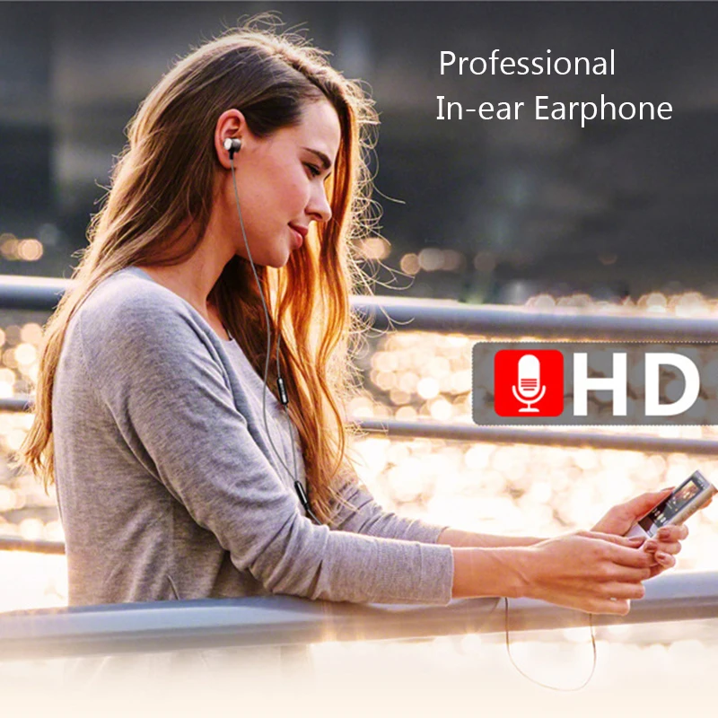Earphones Wired earphone Headset with Mic Metal Heavy Bass Noise Cancelling mp3 Earbuds for phone xiaomi iphone fone de ouvido |