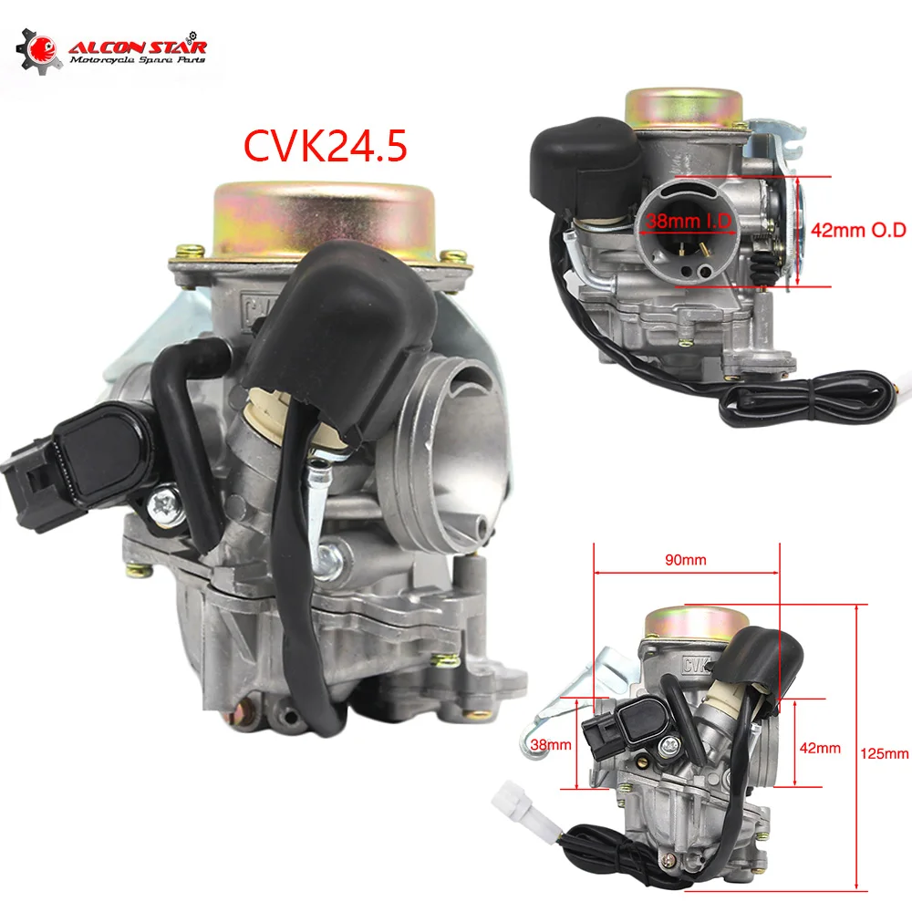 Карбюратор Alconstar CVK24.5mm для мотоцикла электронный дроссель GY6 100 125 150CC