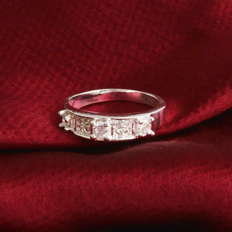 Новые Белые Свадебные Кольца для Для женщин большой палец кольцо фианит