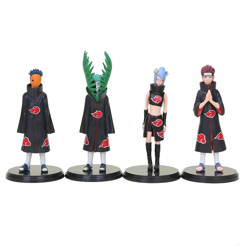2 шт./компл. 16 см Наруто Zetsu Uchiha Obito Konan обезболивающие Фигурки ПВХ brinquedos коллекция