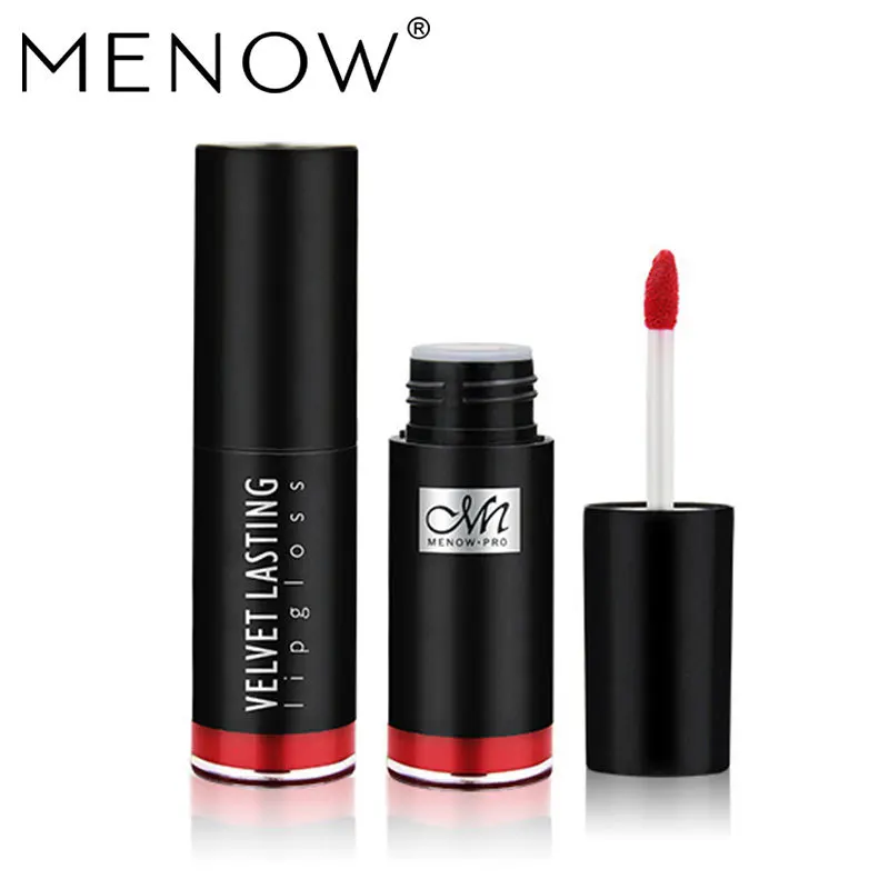 

Red Lip Tint MENOW Brand Lip Gloss Proof Velvet Lip Gloss Waterproof Matte Liquid Lip Balm Lasting Cosmetic Maquiagem 38 Color