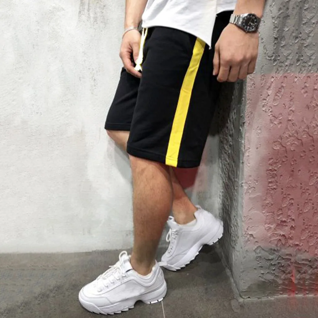Мужские шорты на шнуровке повседневные Летние джоггеры с карманами короткие