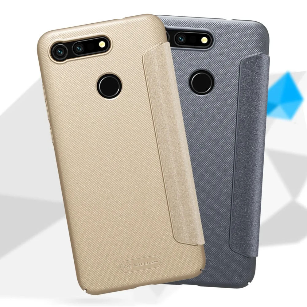 Чехол для huawei Honor V20 V10, роскошный блестящий флип-чехол NILLKIN, кожаный чехол, жесткая задняя крышка, Капа для Honor View 20 10, Nilkin, чехол для телефона