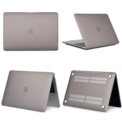 Matte Gray New Laptop Case For Apple Macbook Air Pro Retina 11 12 13 15,Cover for mac book New Pro 13.3 15.4 inch With Touch Bar,A1932+Gift - Цвет: Matte Gray