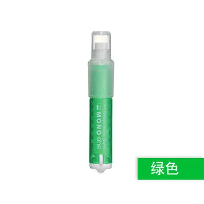 green TOMBOW моно один пластиковый ластик губная помада резиновая 5 цветов Многоразовые японские канцелярские принадлежности для студентов, детей, маленький подарок JCB-111 - Цвет: green
