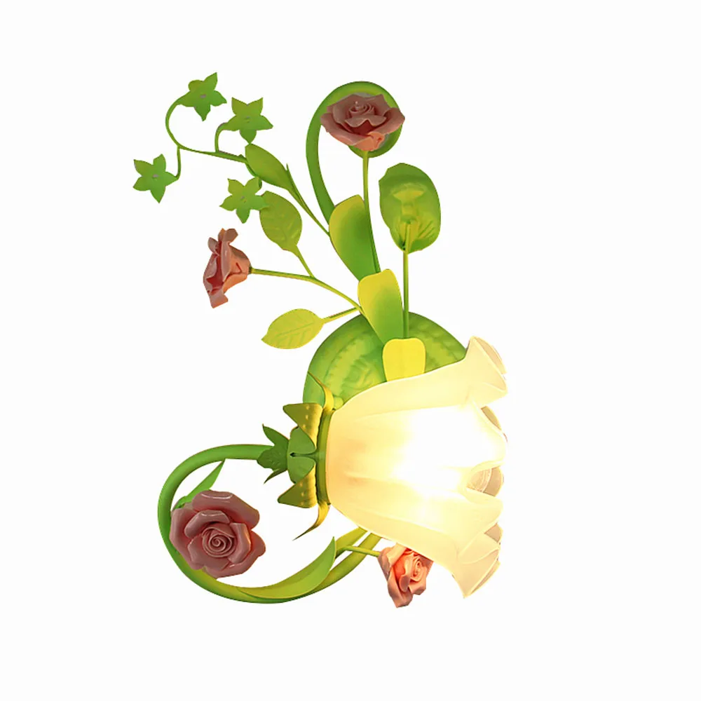 Настенные светильники для спальни 110 220 В Лофт Домашний Светильник ing Flower