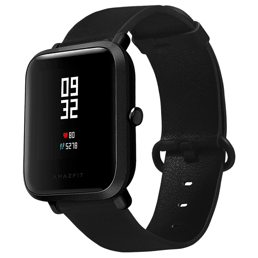 Кожаные умные часы ремешок для Xiaomi Huami Amazfit Bip Youth Watch сменный Браслет