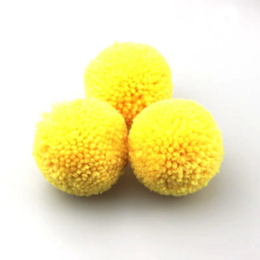 50PCS/Bag Mix Colos Faux Cashmere Pom pom DIY Yarn Plush ball Pompon Balls for Keychain Hat Bags Hair Scarves 15mm to 35mm | Дом и сад